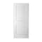 Codel Doors 34" x 80" x 1-3/8" Primed Plantation Louver Interior Shaker 7-1/4" RH Prehung Door with Black Hinges 2168pri8730RH1D714 - alternate 1